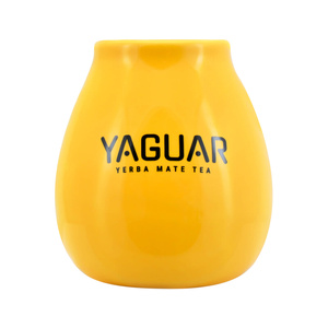 Yaguar Keraaminen Mate-kuppi 350 ml - keltainen