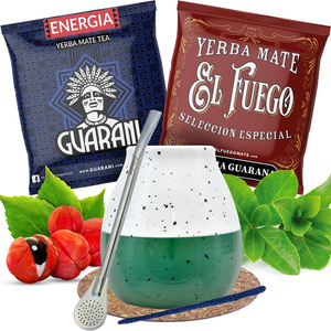 Yerba mate setti Calabash + Bombilla 100g