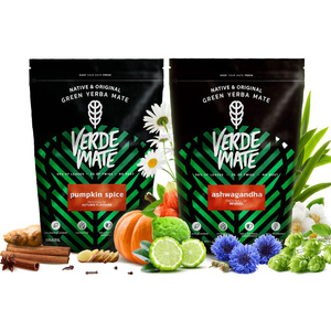 Yerba Mate Verde Mate -setti: Ashwagandha + Pumpkin Spice