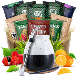 Lahjasetti Yerba Mate calabash bombilla 10x50g