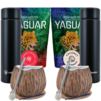 Yerba Mate kookos termospullosetti kahdelle 1000g