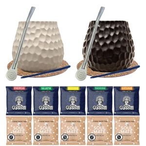 Pariskuntien setti Yerba Mate Matero Bombilla 10x50g