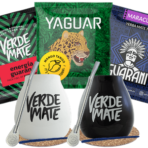 Yerba Mate Green Matero bombilla setti kahdelle henkilölle