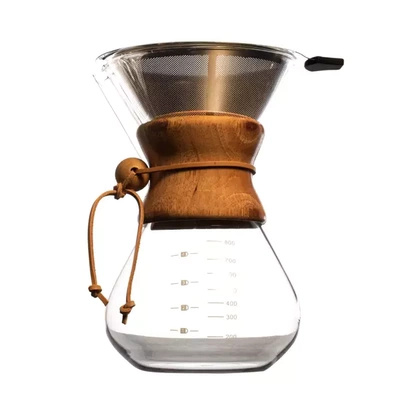 Chemex‑tyylinen kahvinvalmistin 800 ml + uudelleenkäytettävä suodatin