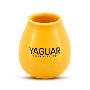 Yaguar Keraaminen Mate-kuppi 350 ml - keltainen