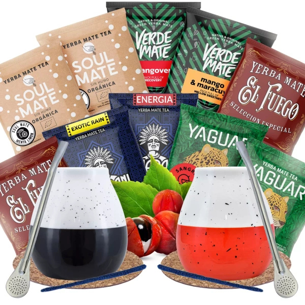 Yerba Mate setti kahdelle Bombilla Matero 500g