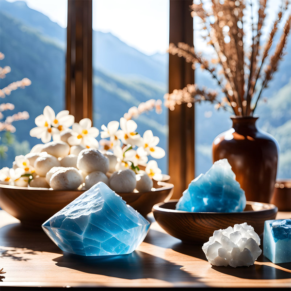 Sininen kalsiitti (raaka kivi) 50g