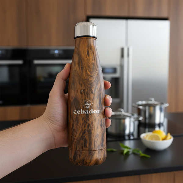 Cebador lämpöpullo 500ml - puunvärinen