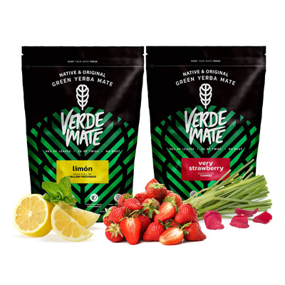 Yerba Verde Mate Limon Erittäin mansikkainen hedelmäinen 1kg