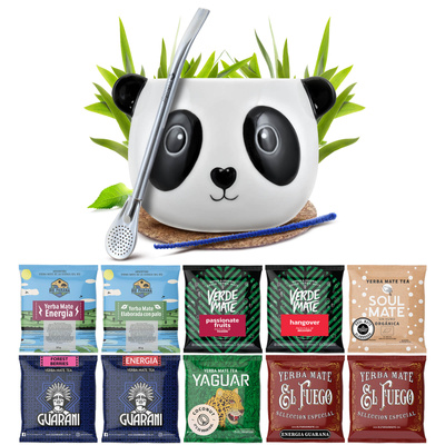 Yerba Mate 10x50g 500g näytesetti + tarvikkeet