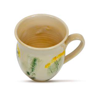 Keraaminen Muki Flora Yellow 350 ml – Crater-sarja