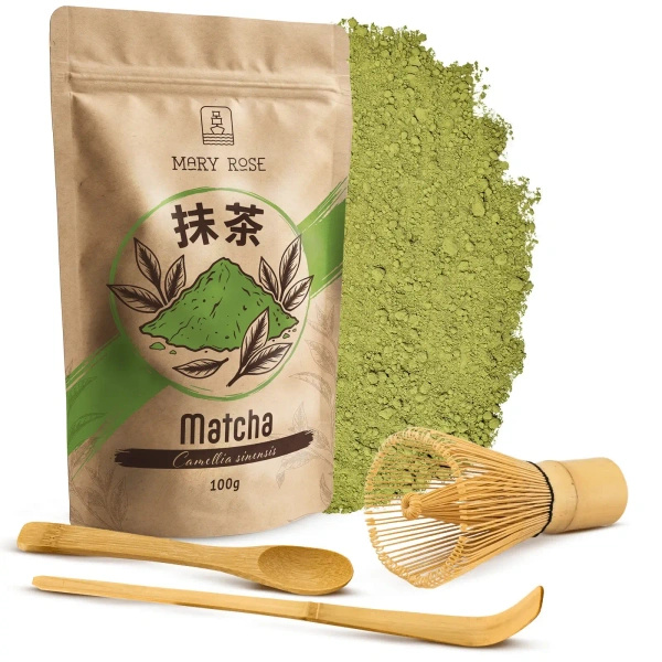Setti Perinteinen Matcha 100g + Chasen + Chashaku
