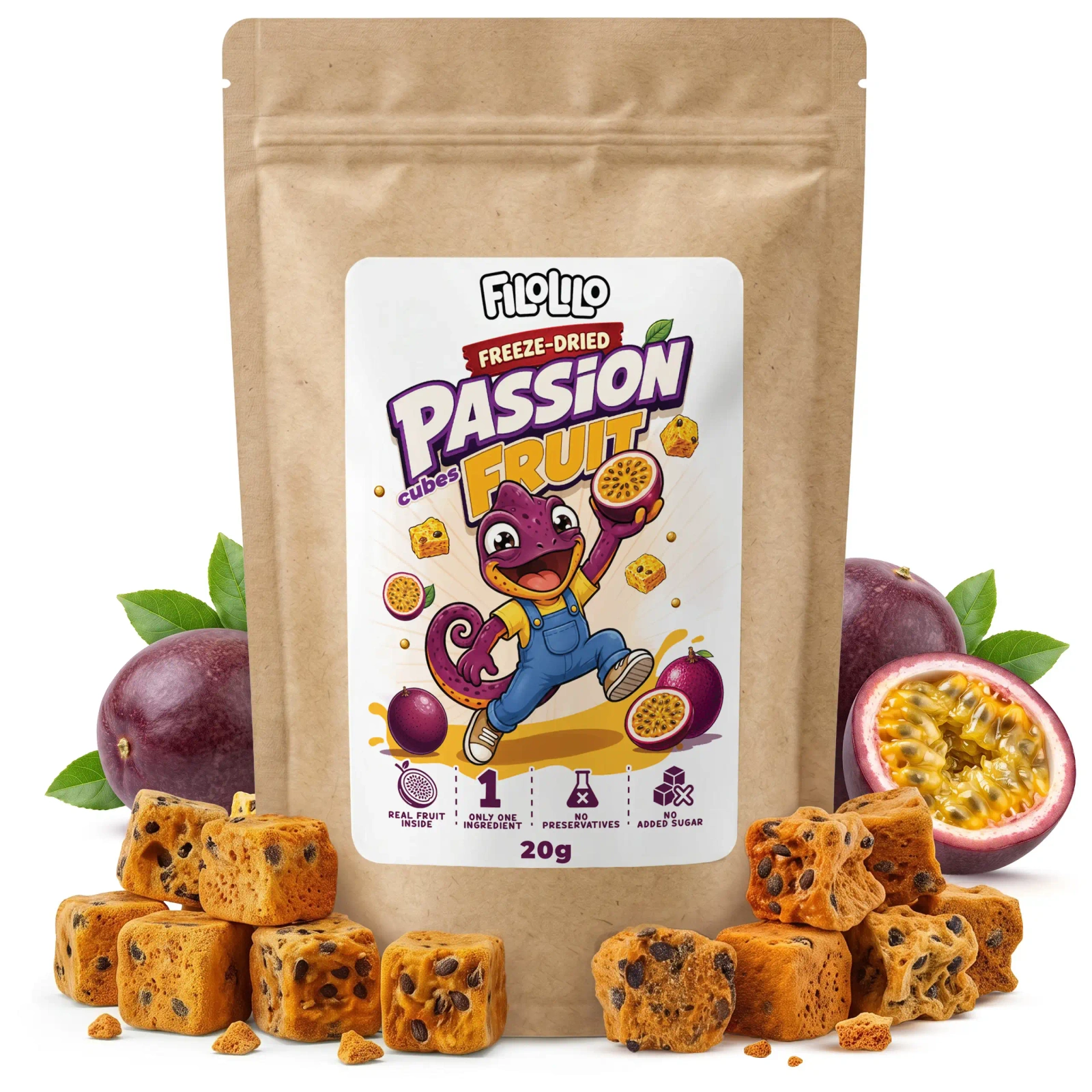 FiloLilo pakastekuivattu passionhedelmä