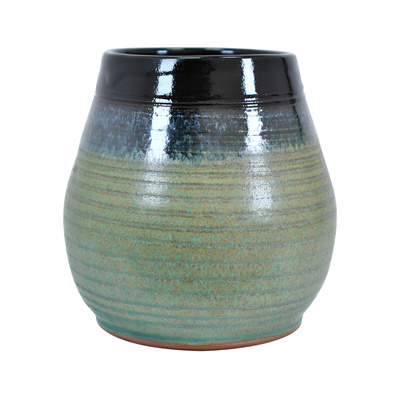 Keraaminen Mate Cup Niebla (musta-vihreä) 300ml - Crater-sarja