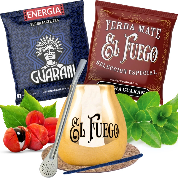 Aseta Yerba Mate Guarana BIG Tykva Bombilla vahva