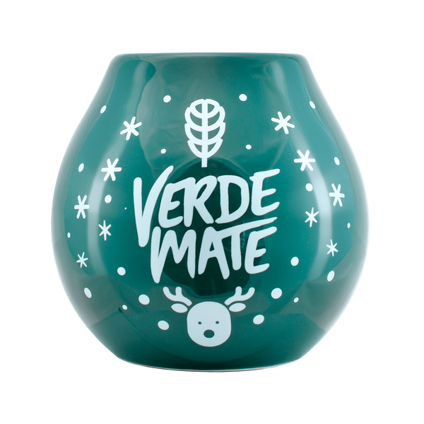 Keraaminen Calabash Verde Mate -logolla - Winter Time 350ml