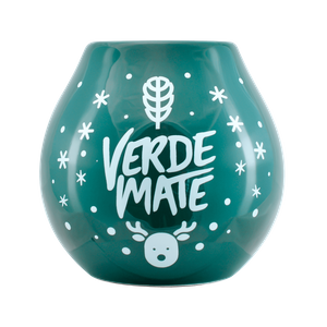 Keraaminen Calabash Verde Mate -logolla - Winter Time 350ml