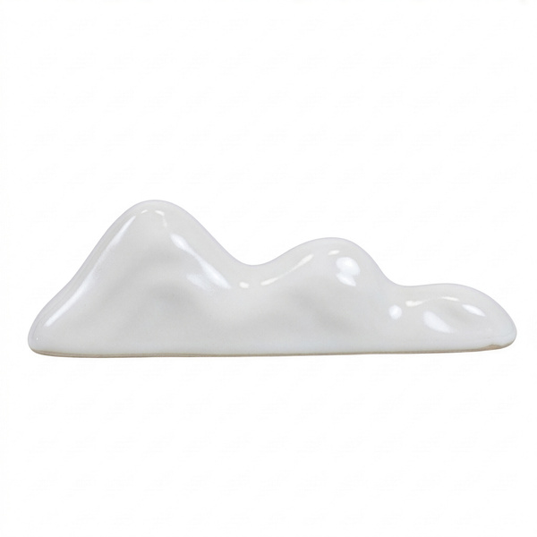 Chashaku-oki – Teline matcha-lusikalle (valkoinen)