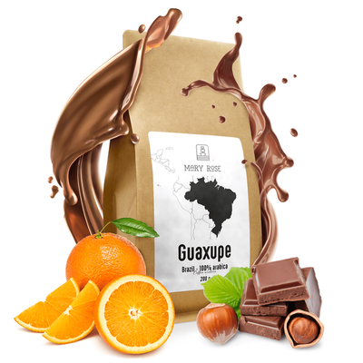 Mary Rose - kokonainen papukahvi Brasilia Guaxupe premium 200g