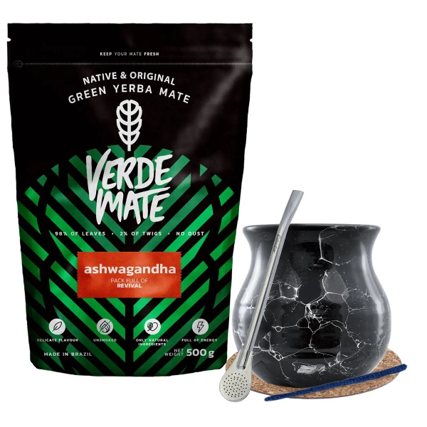 Täydellinen sarja Yerba Matea, matero, bombillaa varten.