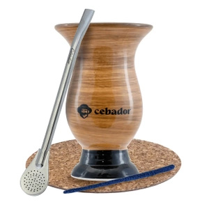 Tarvikesarja Yerba Mate Matero Bombilla 19 cm Yerba Mate Matero Bombilla 19 cm