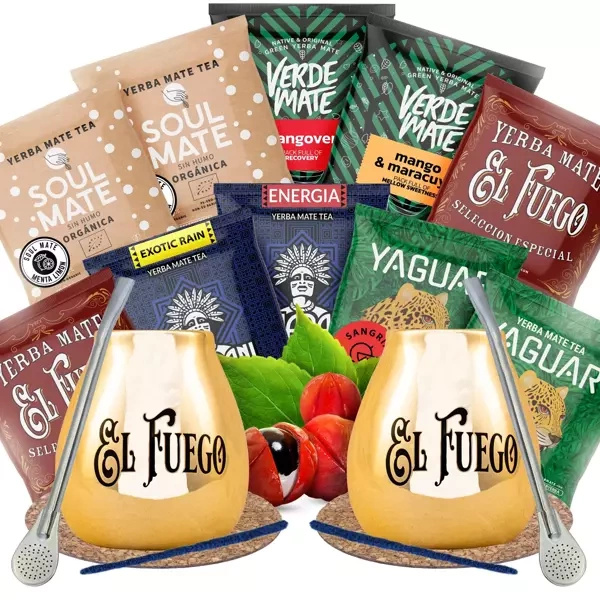 Yerba Mate aloituspakkaus kahdelle 10x50g 500g 500g