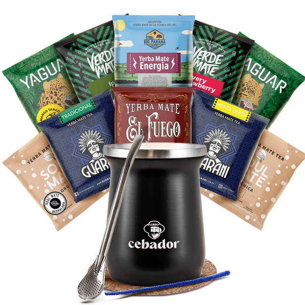 Yerba Mate aloitussetti 10x50g 500g TermoMate + Bombilla