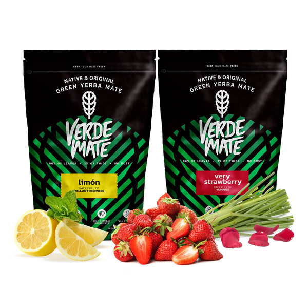 Yerba Verde Mate Limon Erittäin mansikkainen hedelmäinen 1kg