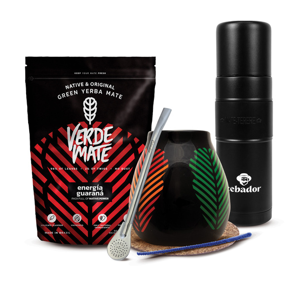 Yerba Mate Setti Verde Mate 400g 0,4kg Yerbomos XL + Kalebassi + Bombilla