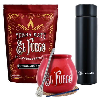 Yerba Mate El Fuego MOC 500g calabash termospullosetti