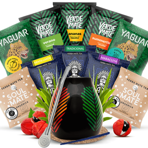 Yerba Mate setti 10x50g Calabash + Bombilla