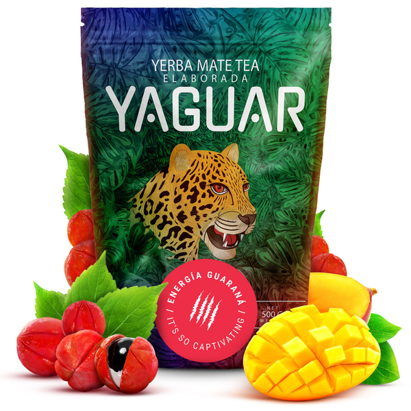 Yerba Mate setti Yaguar Energia 500g 0,5kg Yerbomos + Calabash + Bombilla