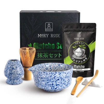 Lahjasetti: japanilaista premium-matchaa + matchawan + bambutarvikkeet