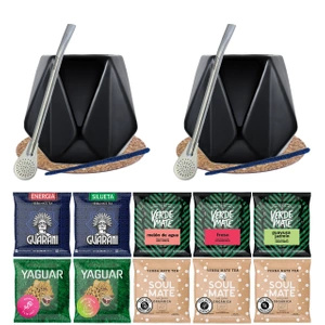 Kahden hengen setti Bombilla Gourd 10x50g