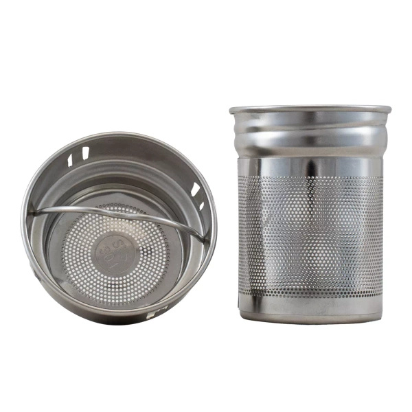 Metallinen suodatin / siivilä LED-termospullon keittimen kanssa