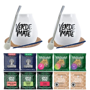 Set Yerba Mate Vihreä 10x50g Mate Gourd x2 500g