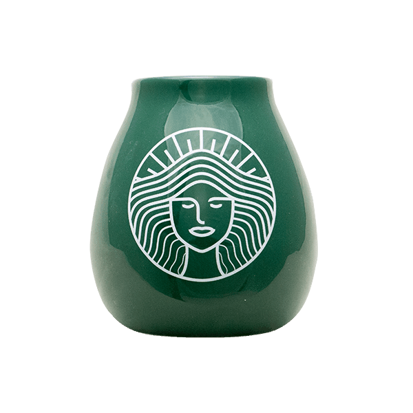 Keraaminen matekuppi Pachamama-logolla (vihreä) 350 ml