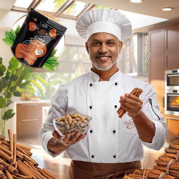 Nustino – Maapähkinävoi jauheena – Cinnamon 400 g