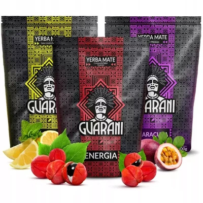 Yerba Mate Guarani 3x500g Erilaisia sekoituksia