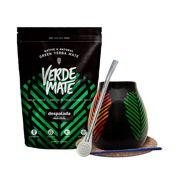 Aloitussetti Bombilla Mate Cup + mate tee Verde