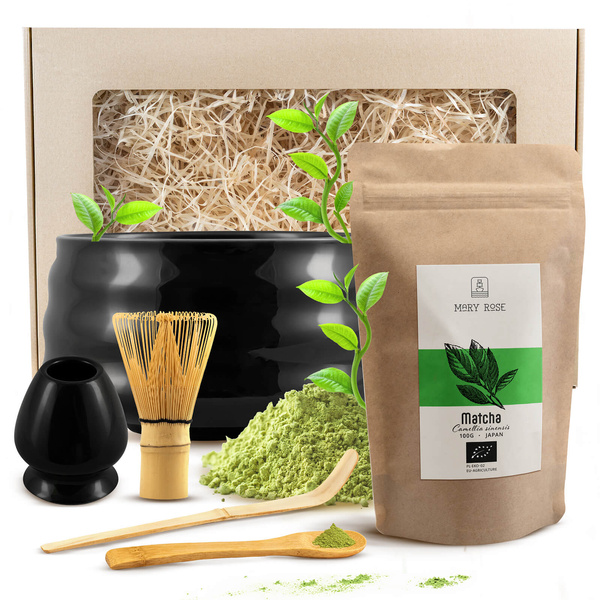 Matcha teen keittäminen lahjasetti
