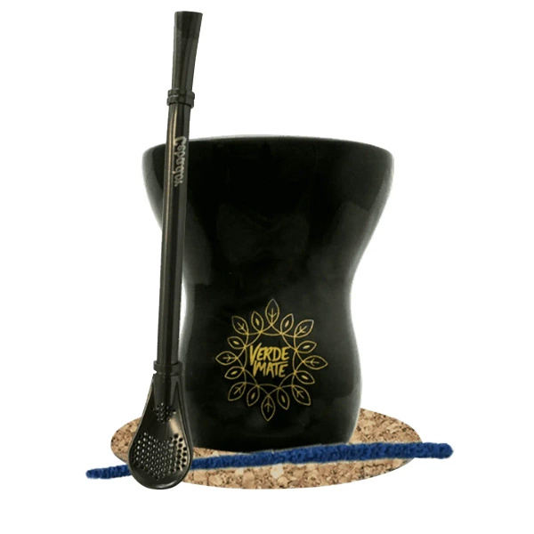 Aseta Gourd Pepe yerba matea varten.