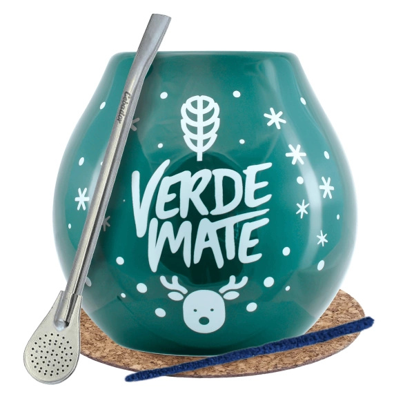 Yerba Verde Mate setti Bombilla talvikurpitsaa