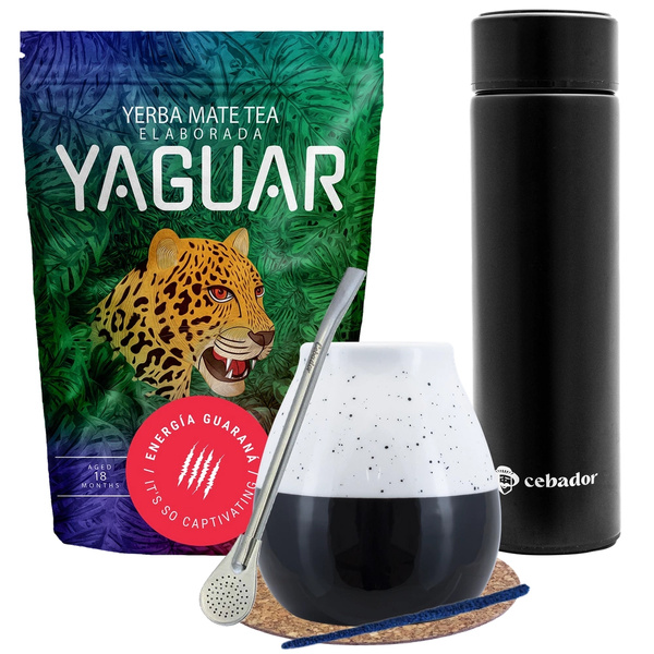 Yerba Mate Yaguar Energia 500g setti + termospullo