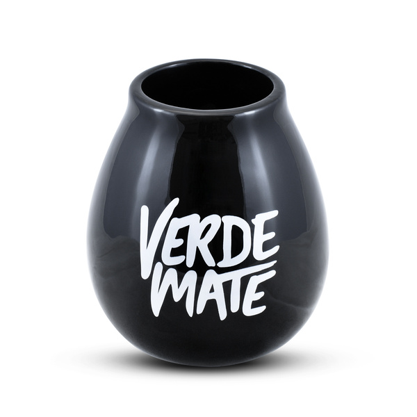 Keraaminen matekuppi Verde Mate -logolla (musta) 350 ml