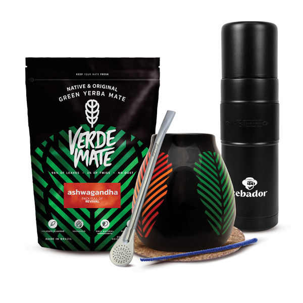 Yerba Mate Setti Verde Mate 400g 0,4kg Yerbomos XL + Kalebassi + Bombilla