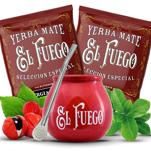 Yerba Mateo setti + Bombilla alkuun pääsemiseksi.