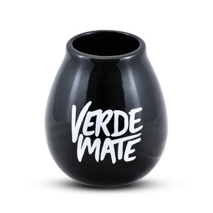 Keraaminen matekuppi Verde Mate -logolla (musta) 350 ml