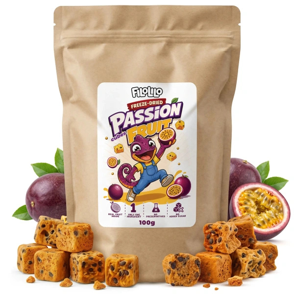 FiloLilo – Pakastekuivattu passionhedelmä (kuutiot) 100 g