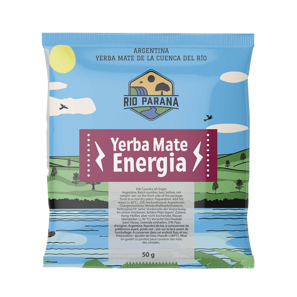 Yerba Mate Rio Parana setti 2x50g Calabash + Bombilla